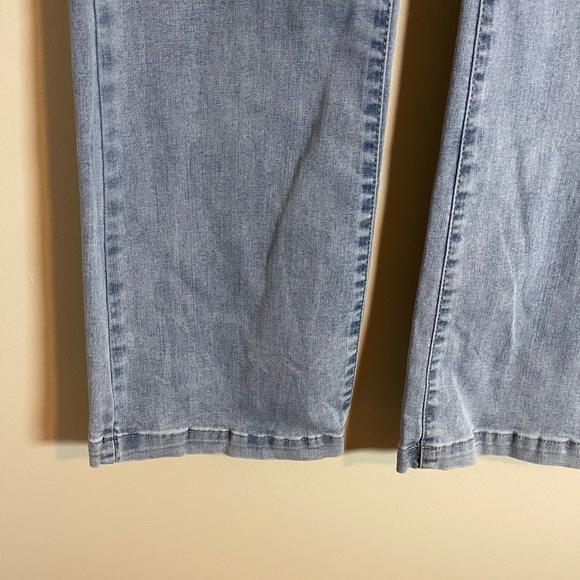 Knox Rose Jeans Womens 8 Blue High Waist Flare Leg Jeans 70s Chic Boho Denim - Picture 3 of 12